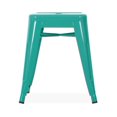 thumbnail image 2 of Heavenly Collection Turquoise Tabouret, 2 of 3