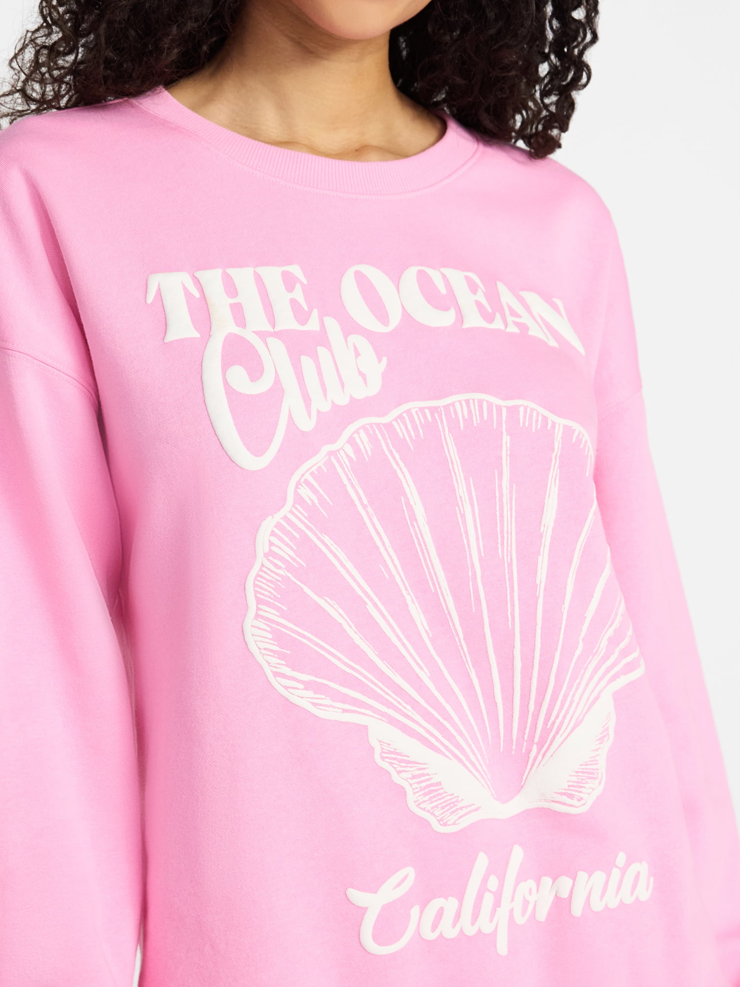 No Boundaries Graphic Crewneck Sweatshirt, Women's and Women's Plus Sizes XXS-4X