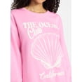 thumbnail image 2 of No Boundaries Graphic Crewneck Sweatshirt, Women's and Women's Plus Sizes XXS-4X, 2 of 5