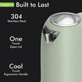 thumbnail image 6 of LONGDEEM Electric Tea Kettle Stainless Steel - 1500W Fast Heating, Auto Shut-Off - 1.7L, Green, 6 of 7