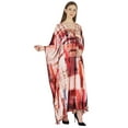 thumbnail image 2 of Moomaya Printed Rayon Turkish Maxi Kaftan For Women Beachwear Bikini Cover Up Resort Dress, 2 of 7
