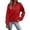 Red, variant on Women's Crew Neck Sweatshirt Loose Pullover Long Sleeve Soft Tops Color Red Size XL