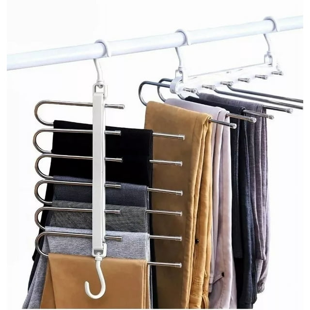 2pcs Gancho Pantalones Organizador Multiple Ahorra Espacio XianweiShao 9024735007500
