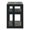 thumbnail image 2 of Convenience Concepts Monterey End Table with Shelves, Weathered Gray/Black, 2 of 4