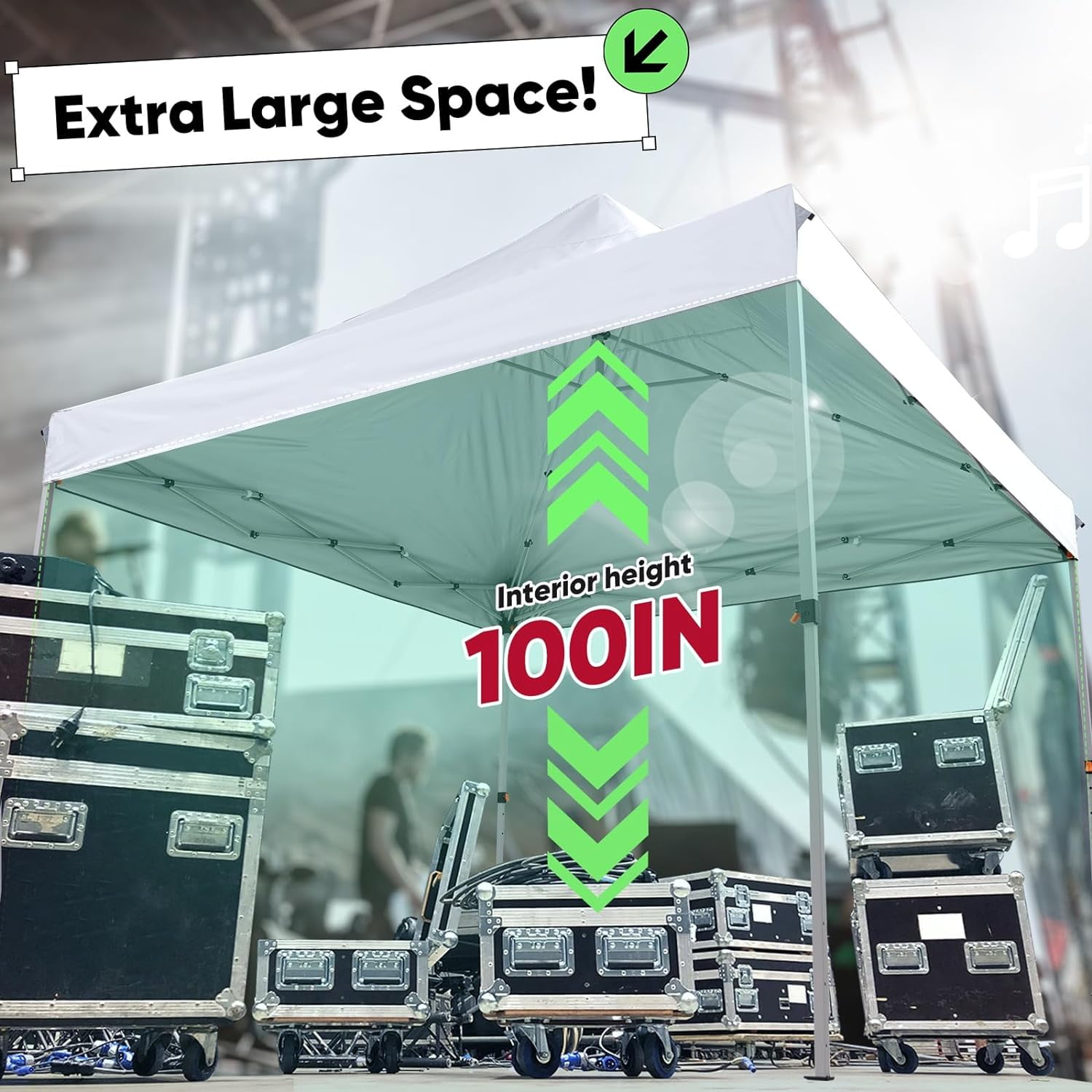 Quictent 10'x10' Heavy Duty Pop Up Canopy Tent, Ez Outdoor