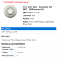 thumbnail image 2 of Front Brake Rotor - Compatible with 2017 - 2019 Genesis G90 - Raybestos, 2 of 2