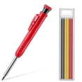 thumbnail image 1 of Solid Carpenter Pencil Set Woodworking Tools Mechanical Built-in Sharpener For Scriber Wood Floor Metal Marking Drawing Tool B-Set, 1 of 6