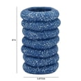 thumbnail image 4 of Pemberly Row Contemporary Accent Speckled Blue Stacked/Sculptural Rings Vase, 4 of 4