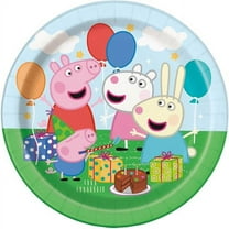 Unique 30382035 7 in. Peppa Pig Dessert Plates - 8 Count