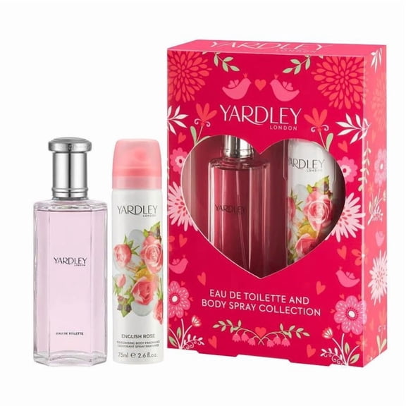 English Rose Yardley by Yardley London Gift Set -- 1.7 oz Eau De Toilette Spray 2.6 oz Deodorant Spray for Women