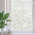 thumbnail image 1 of (45 × 200 cm) Película para ventanas anti-miradas Película para ventanas opaca Patrón de rayas diagonales Película para ventanas electrostática, 1 of 5