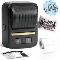 Portable Sticker Printer Barcode Label Maker Machine with Tapes,HKHKPI Bluetooth Portable Thermal Label ...