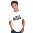 thumbnail image 5 of Sarcastic Attitude Selective Listener Crewneck T Shirts Boy Girl Teen Brisco Brands M, 5 of 6