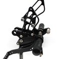 thumbnail image 3 of Krace Motorcycle Rearsets Foot Pegs Rear Set Footrests Brake Shift Pedals Fully Adjustable Foot Boards Fit For Kawasaki Ninja ZX6R ZX636 2009 2010 2011 2012 2013 2014 2015 2016 2017 2018 2019, 3 of 4