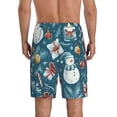 thumbnail image 4 of Lsque Christmas Snowman Gift Mens Sleep Pajama Shorts,Short Pajama Pants, Cotton Ultra-Soft Knit-4X-Large, 4 of 9