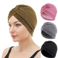 thumbnail image 3 of Gorro étnico de seda brillante con cinta para quimioterapia, material versátil y cómodo, 3 of 6