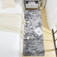 thumbnail image 3 of Alfombra BENRON de 2 x 8 pies, gris, suave y lavable, para correr, 3 of 6
