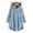 Blue, variant on Babysbule Women's Tops, Jackets& Coat Fashion Women Button Coat Patchworl Tops Hooded Pullover Loose Sweater Blouse Plus Size
