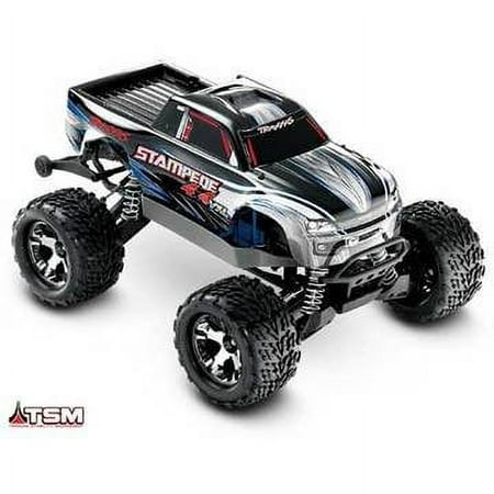 Traxxas 670864T4 1:10 Stampede 4X4 VXL, RTR, TSM, w/o Module, Silver