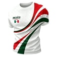 thumbnail image 4 of 2026 new Mexico Soccer Jersey Men Shirts Short Sleeve Casual Crewneck Pullover Summer Tops Soccer Shirt for Men Indoor Outdoor Activities Daily Wear, 4 of 5