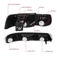 thumbnail image 6 of DNA Motoring For 1999-2006 Silverado Suburban 3D LED DRL Headlight Bumper Lamp Black Amber, 6 of 6