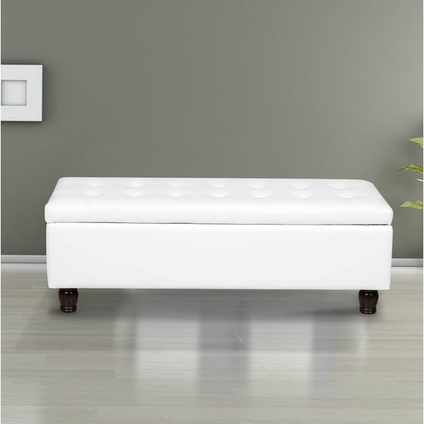 Us Pride Furniture Volume On Tufted Bonded Leather Storage Ottoman Bench Cream White Com - Cream Leather Tufted Storage Bench Ottoman Us Pride Furniture Volume On Tufted Bonded Leather Storage Ottoman Bench Cream White Com - Cream Leather Tufted Storage Bench Ottoman