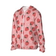thumbnail image 2 of KLL Strawberries Print Men's Women’s UPF 50+ Sun Protection Outdoor Hoodie Jacket Long Sleeve Fishing Hiking Performance Shirt-Large, 2 of 6