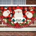 thumbnail image 4 of Christmas Fan-Shaped Flag Banner Outdoor Christmas Decor Door Garden Railing Hanging Pendant Ornament Atmosphere New Year 2024, 4 of 5