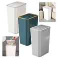 thumbnail image 1 of Juego de 3 Botes de Basura para Baño con Tapa,Botes de Basura de Plástico,Bote de Basura Cocina,Cubo de Basura Impermeable, Contenedor de Basura pequeño de 10 Litros,para Baño,Cocina, Oficina,, 1 of 7