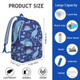 thumbnail image 4 of Watercolor Dinosaur Print Backpack – Flying Cartoon Dino Pattern Daypack for School and Travel Use, 4 of 5