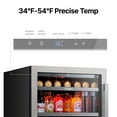 thumbnail image 4 of Ca'Lefort 24 inch Beverage Refrigerator Cooler,180 Can Beverage Fridge with Stainless steel Glass door, 4 of 10