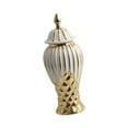 thumbnail image 3 of veasfak Ceramic Flower Vase Porcelain Ginger Jar with Lid Collection Handicraft Table M, 3 of 9