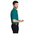thumbnail image 3 of Port Authority Men's Silk Touch Classic Comfortable Polo Shirt Teal Green 5X-Large, 3 of 3