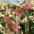 thumbnail image 6 of Gifts onlyliua Vintage Wrought Iron Dragonfly Wall Art Outdoor Garden Hanging Decorative Accent For Porch Balcony Gate Rustic Metal Butterfly Dragonflies Wall Sculpture Yard Decor, 6 of 6