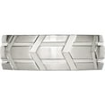 thumbnail image 3 of Stainless Steel Brushed And Polished 8mm Grooved Band (Size 7.5) Made In China sr54-7.5, 3 of 5