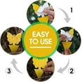 thumbnail image 3 of 58 Pack Flying Insect Traps for Plants – Yellow Sticky Traps for Fungus Gnats, Flies & Flying Bugs, Indoor Outdoor Flying Bug Catcher for Pots, Garden & Kitchen, Non-Toxic, Odorless, Kid & Pet Safe, 3 of 5