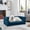 Blue, variant on Elegant Rectangle Elevated Dog Sofa Bed, Modern Stylish Pet Couch for Small & Medium Dogs, Dark Grey Durable Pet Bed with Thick Padding (Supports up to 100lbs)