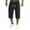 Black, variant on Pants For Men Work Casual Solid Plus Size Linen Bandage Pockets Calf-Length Trousers