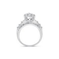 thumbnail image 3 of 10kt White Gold Round Diamond Pear Bridal Wedding Engagement Ring 2 Cttw, 3 of 4