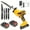 Jigsaw + Battery 2pcs, variant on [Cordless Saw] Lithium Electronics Cordless Saw | Electric Cordless Saw Blade, Cordless Reciprocating Saw | Suitable For Home And Outdoor Use, Cutting Trees, PVC, Thin Wood Boards And Soft Metal Wood