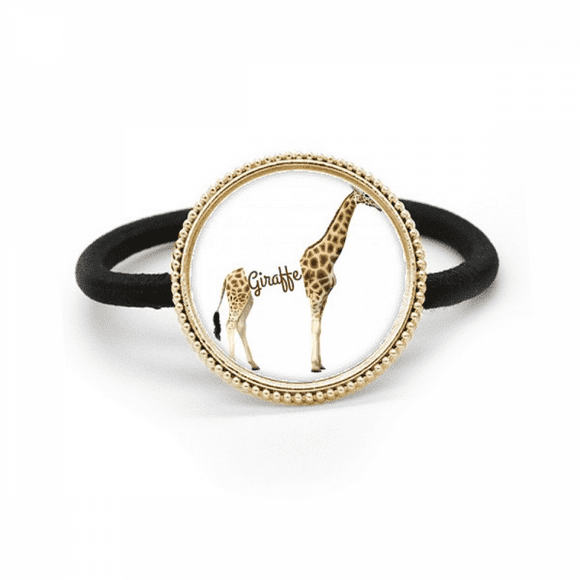 Giraffe's Height Stature Neck Silver Metal Hair Tie And Rubber Band Headdress