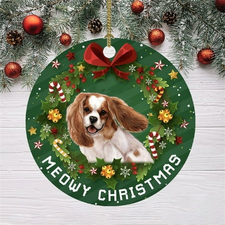 

loopsun Christmas Funny Decoration Christmas Dog Pattern Pendant Christmas Tree Ornaments