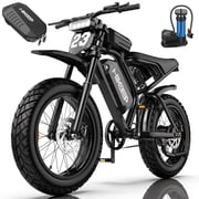 Electric Mountain Bike for Adults, Class 2 20 MPH, 750W Rated 1500W Peak Motor, 48V 17.5Ah 840Wh Battery, 20 x 4 Fat Tire Ebike, UL2849, Black