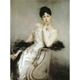 thumbnail image 2 of Boldini, Giovanni 12x14 Black Ornate Wood Framed with Double Matting Museum Art Print Titled - Signora in bianco, 2 of 4
