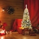 thumbnail image 3 of Costway 1,4m Árbol de Navidad Nevado Iluminado con 150 Luces LED Cálidas 242 Ramas y Base Plegable de Metal, 3 of 7