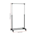 thumbnail image 4 of ChicHomey Adjustable Clothing Hanging Rack,Adjustable Height 35-62 Inches,22 lbs Capacity,for Bedroom/Store, with Wheels (Rectangular), 4 of 9