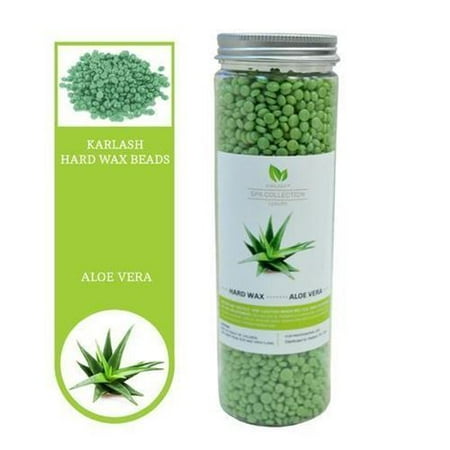 Wax Tube - Karlash Hard Wax Beans No Strip Depilatory Hot Wax Beans Aloe Vera Tube 400g