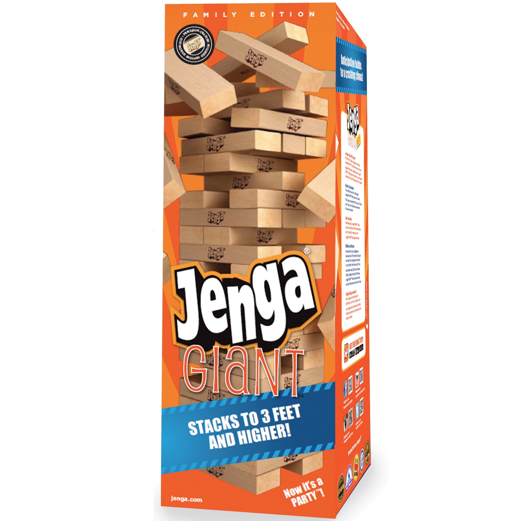 Contemporary Board for sale online Jenga Giant JS7 Hardwood Game Stacks to 5 Feet 