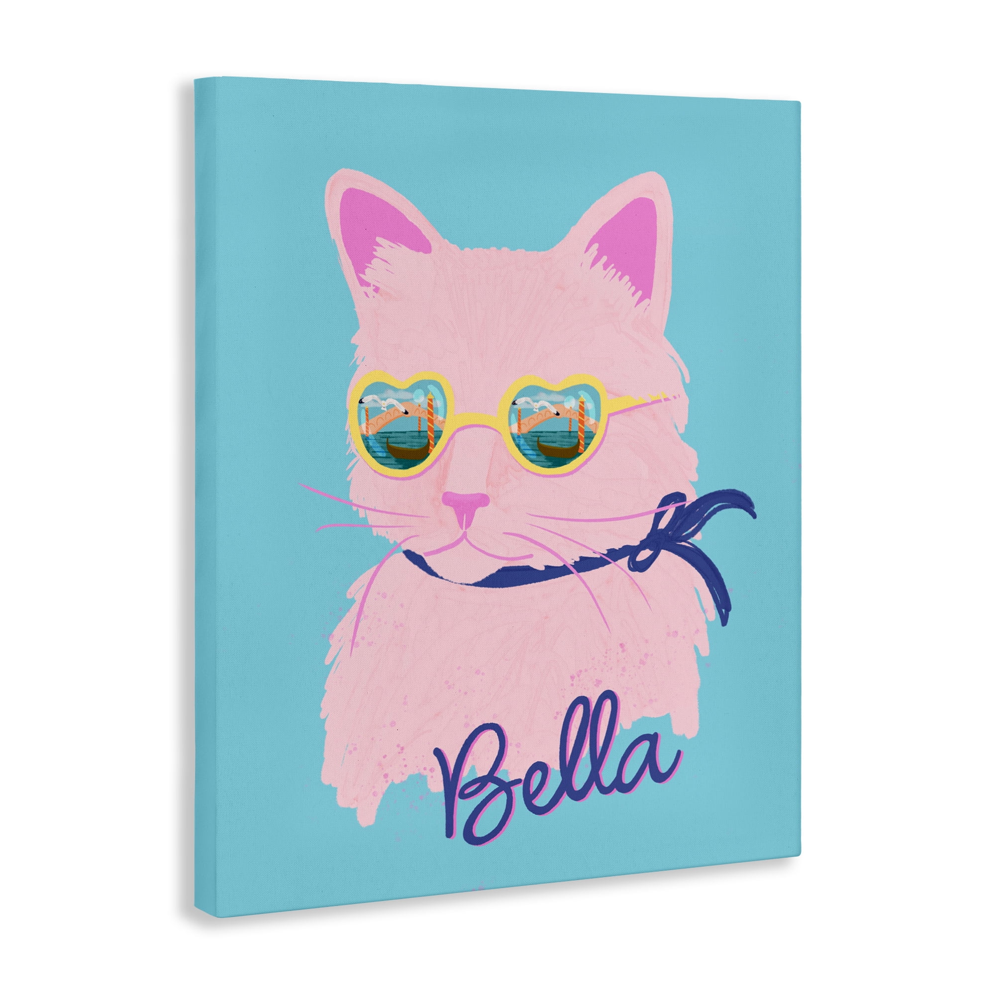 Stupell Industries Cool Cat Bella Canvas Wall Art, design by Steffanie Pisula