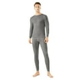 thumbnail image 2 of Zimjoy Men's Long Johns Thermal Underwear Fleece Lined Base Layer Thermals Bottom Top Sets Skiing Thermal Underwear for Winter Ski, Dark Gray 3XL, 2 of 5